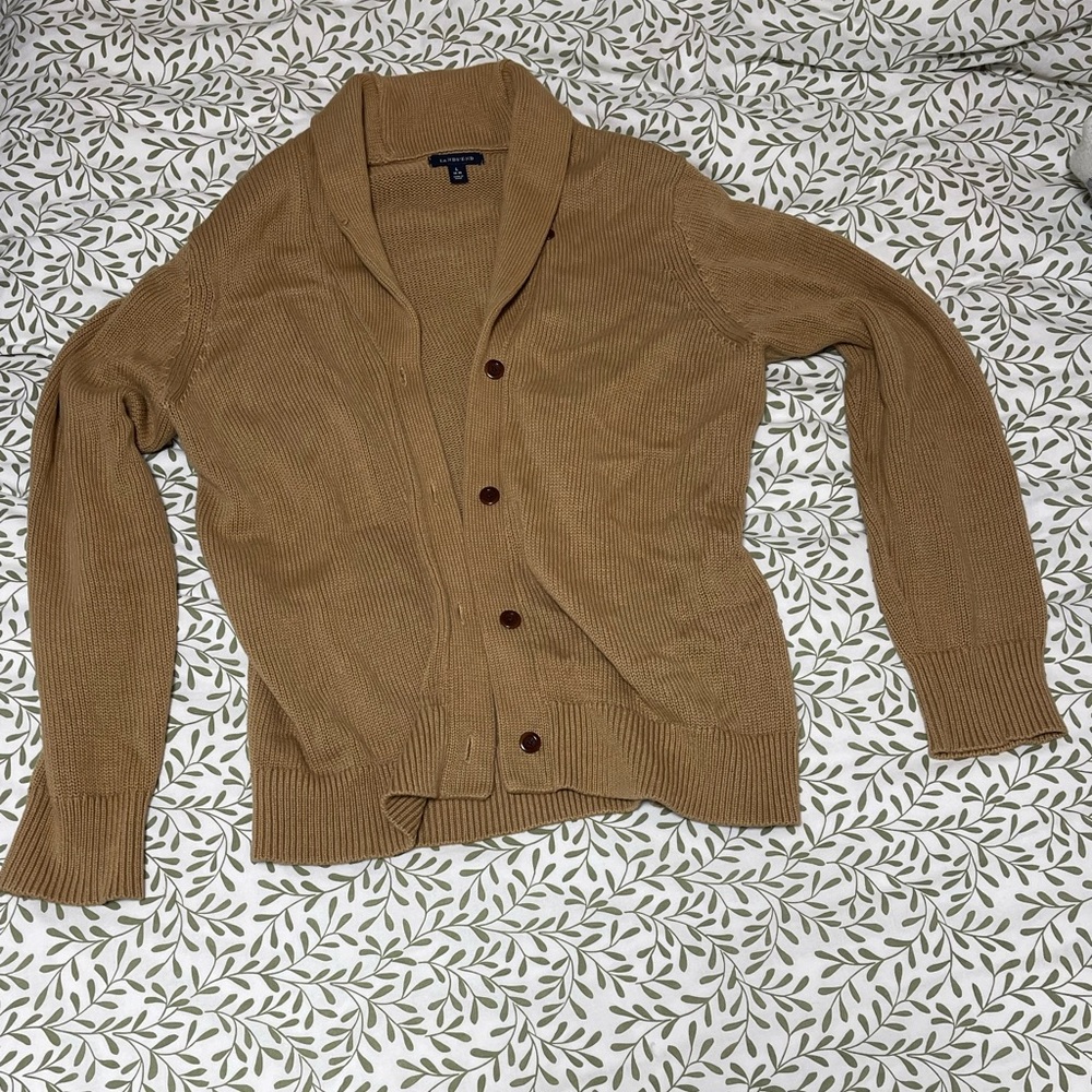 Lands End Brown Cardigan